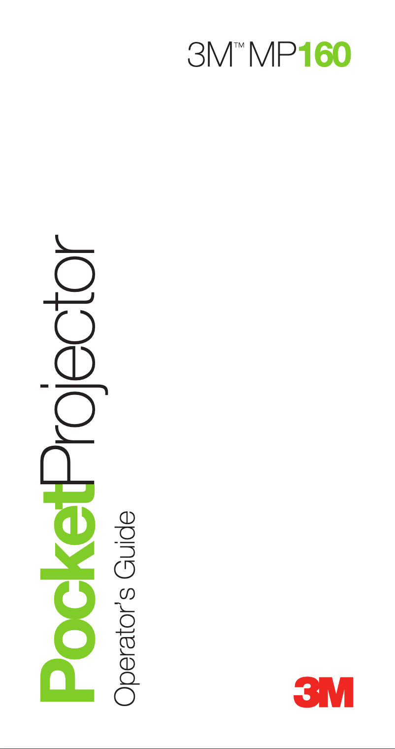 First page image of the manual for MP160