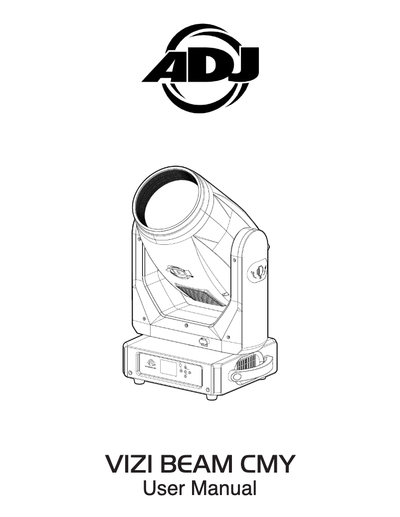 First page image of the manual for Vizi Beam CMY