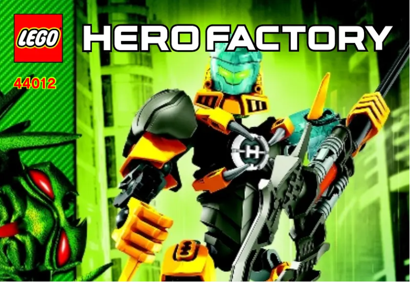 Page 1 of the manual User Manual Lego Hero Factory 44012