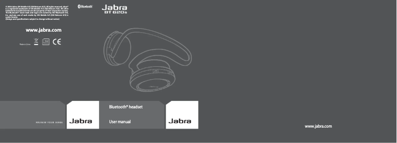 Page 1 of the manual User Manual Jabra BT620s
