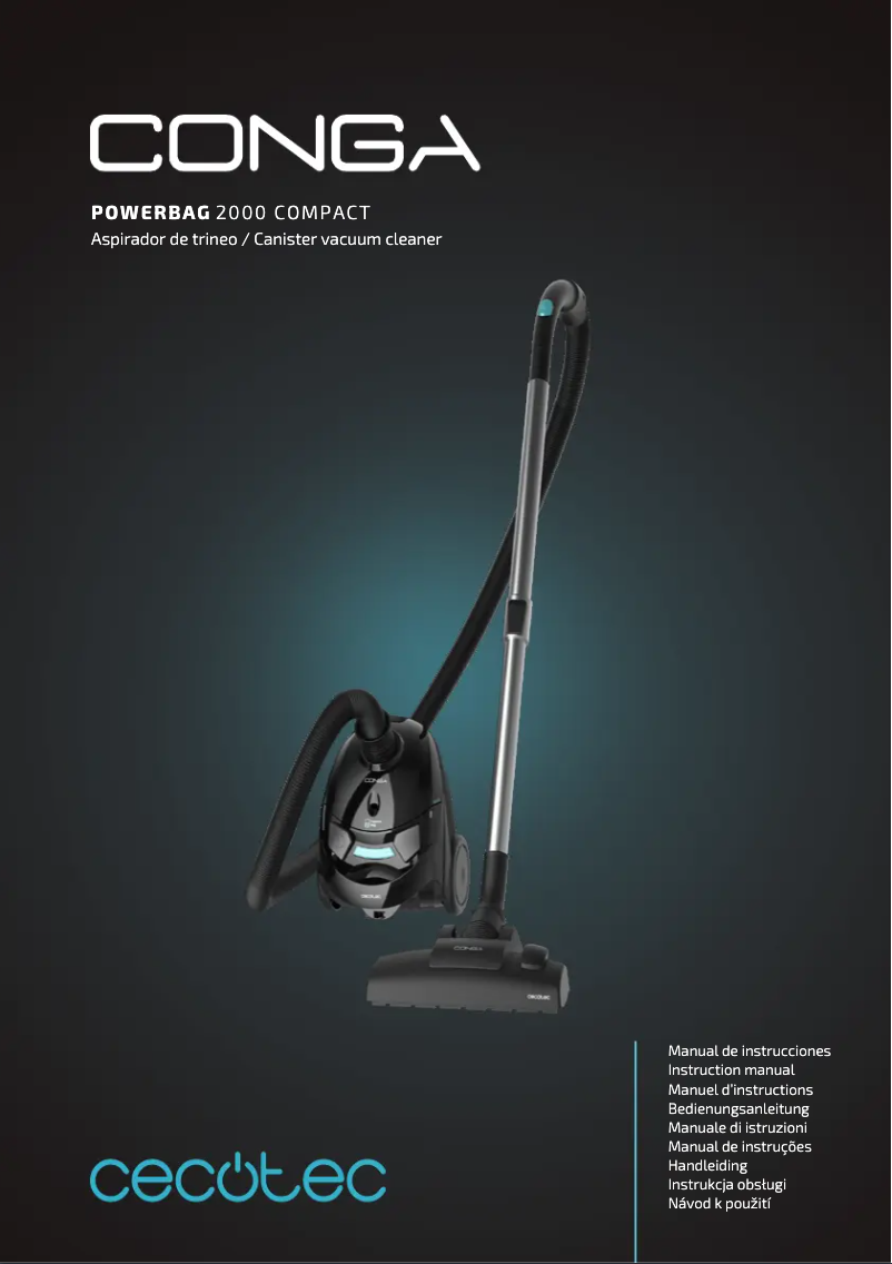 Image de la première page du manuel de l'appareil Conga Powerbag 2000