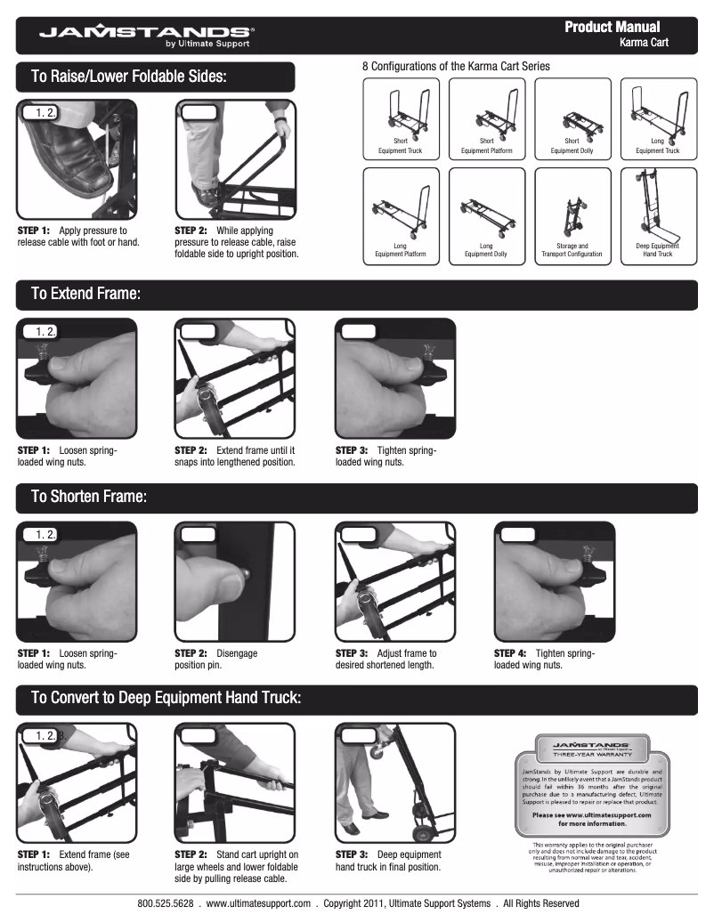 First page image of the manual for Karma Cart JS-KC80