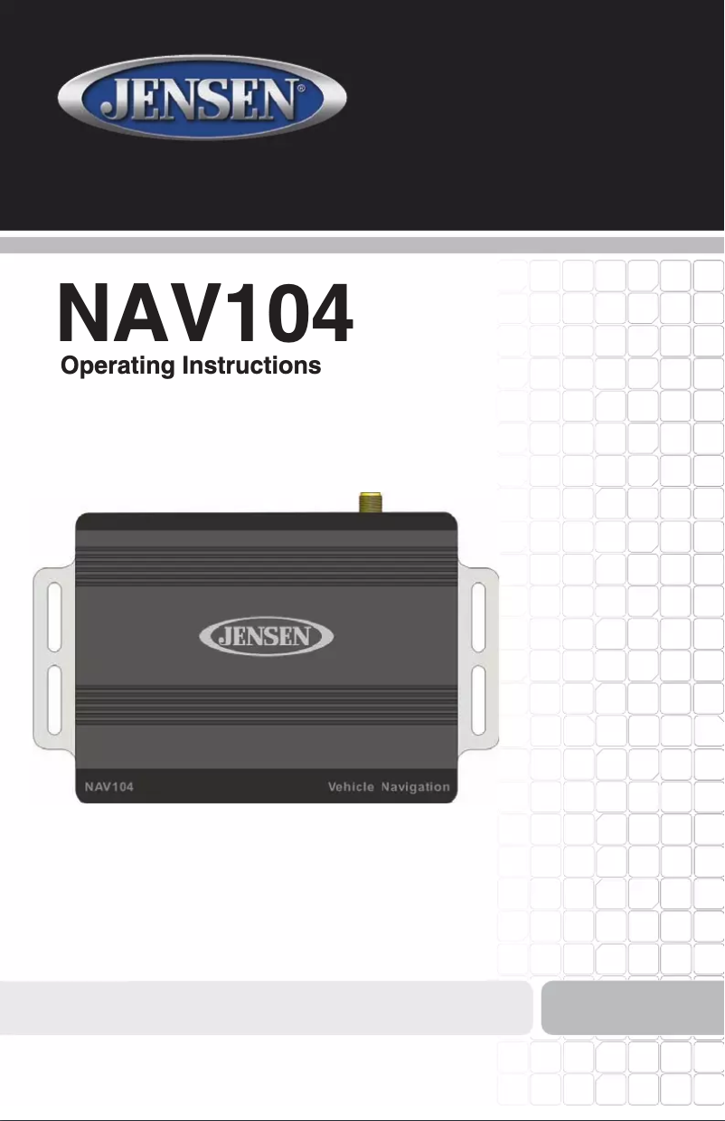 First page image of the manual for NAV104