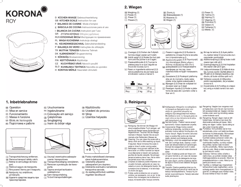 Image de la première page du manuel de l'appareil Roy 76112
