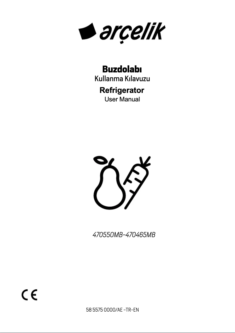 Page 1 of the manual User Manual Arçelik 470465 MB