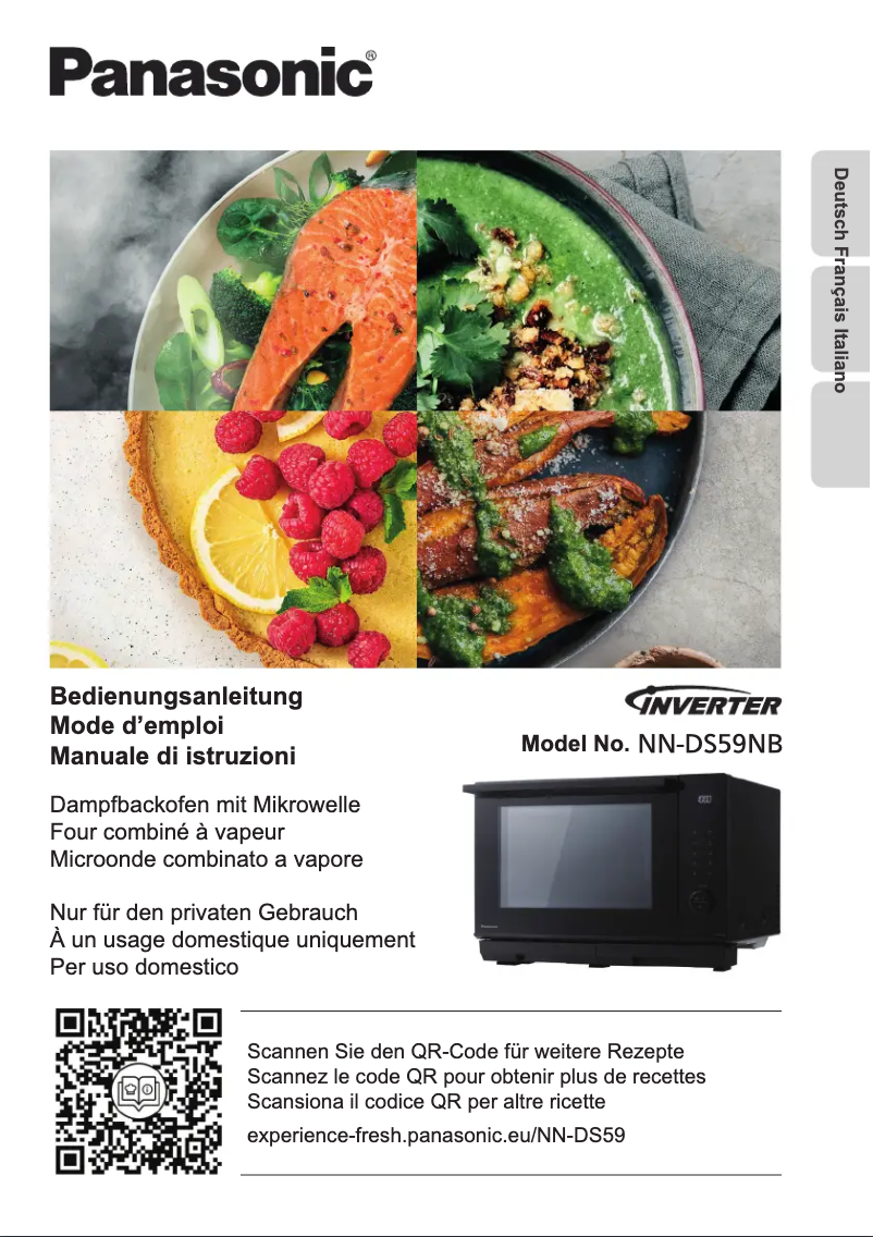 First page image of the manual for NN-DS59NB