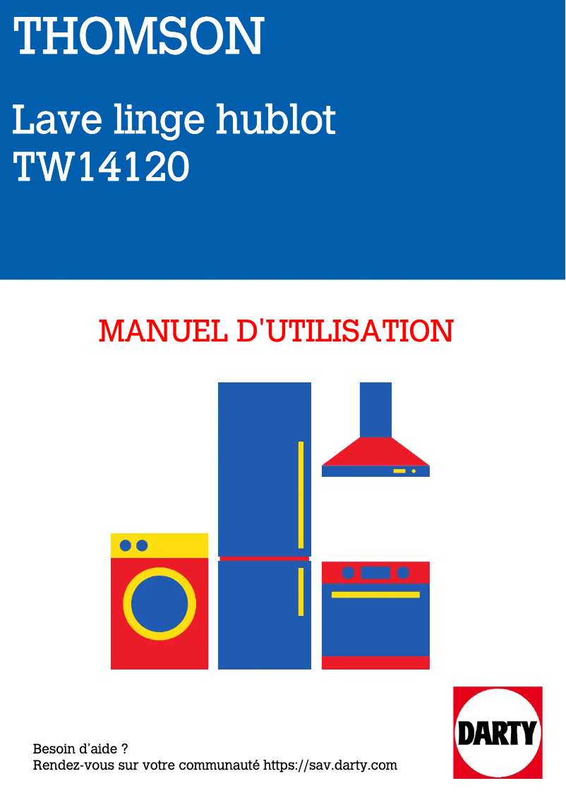 Page 1 of the manual User Manual Thomson TW14120