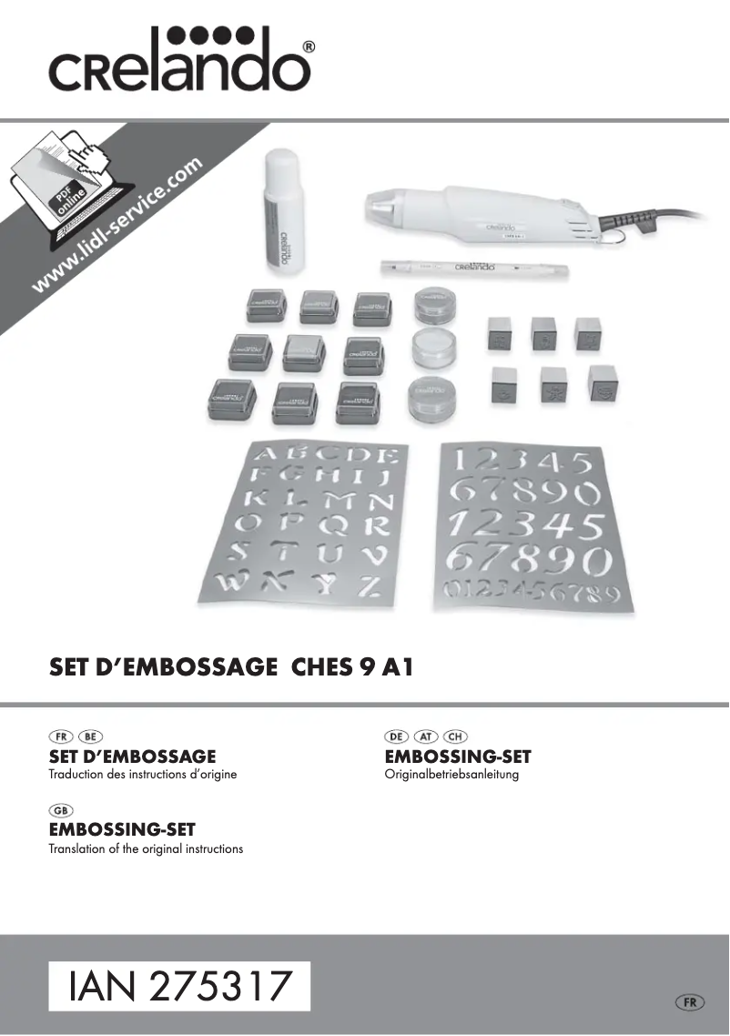 Page 1 of the manual User Manual Crelando IAN 275317