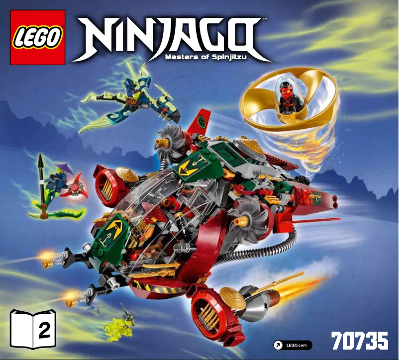 First page image of the manual for Ninjago 70735