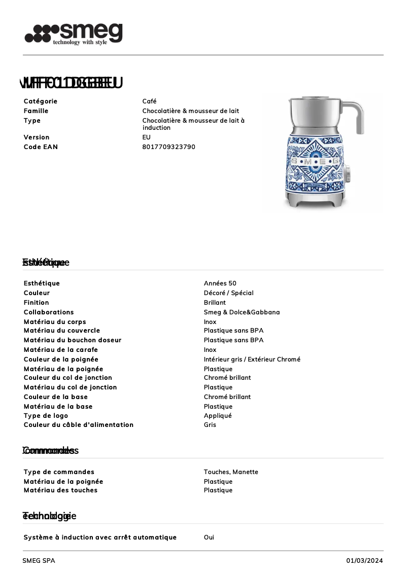 First page image of the manual for MFF01