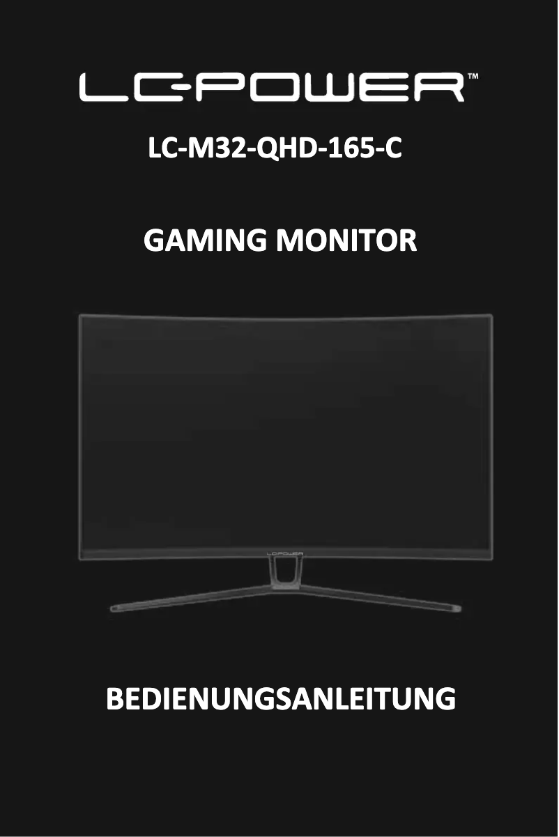 First page image of the manual for LC-M32-QHD-165-C