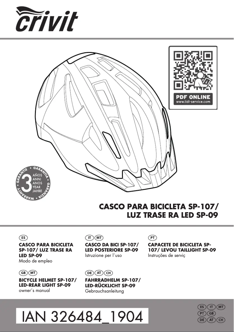 Page 1 of the manual User Manual Crivit IAN 64300