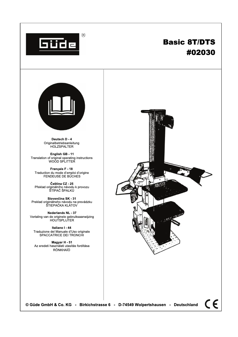 First page image of the manual for Basic 8T/DTS