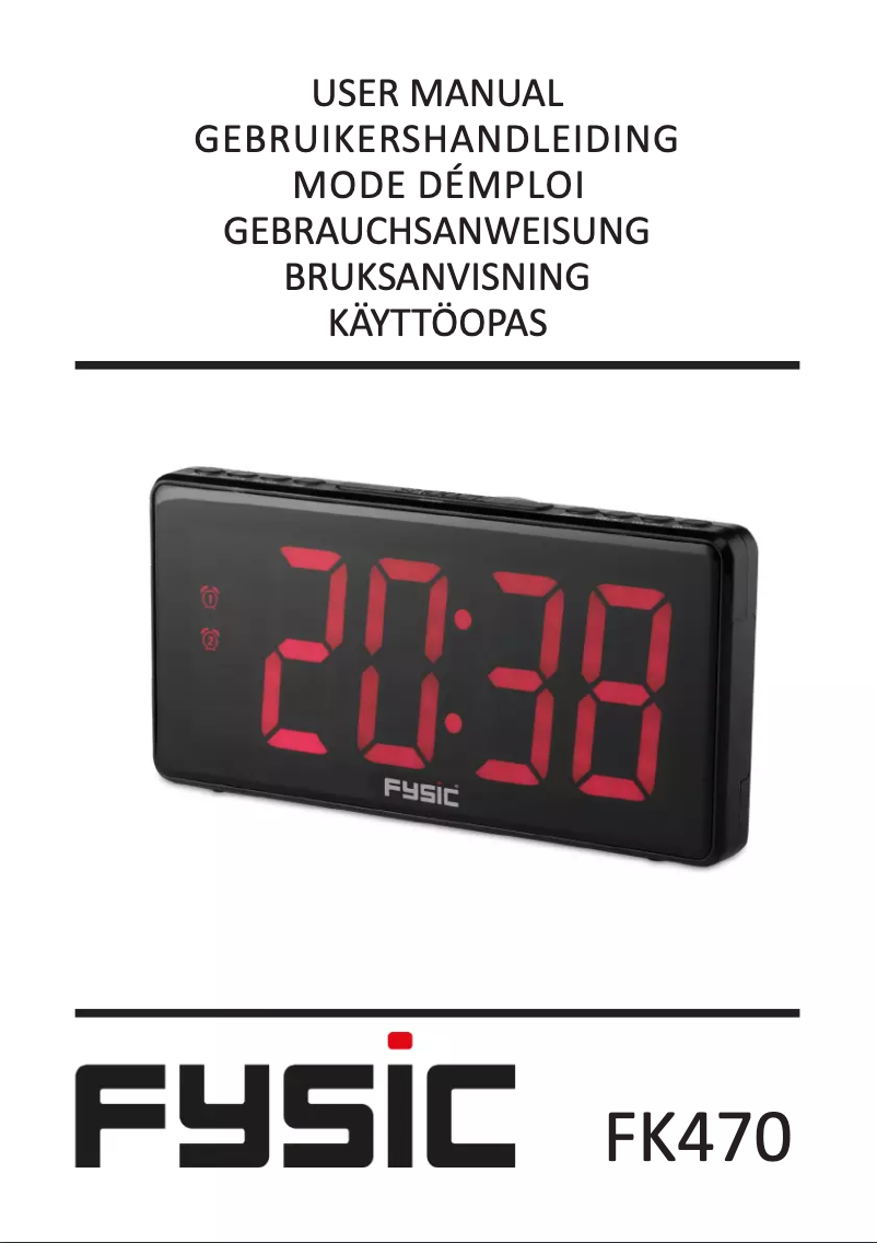 Page 1 of the manual User Manual Fysic FK470