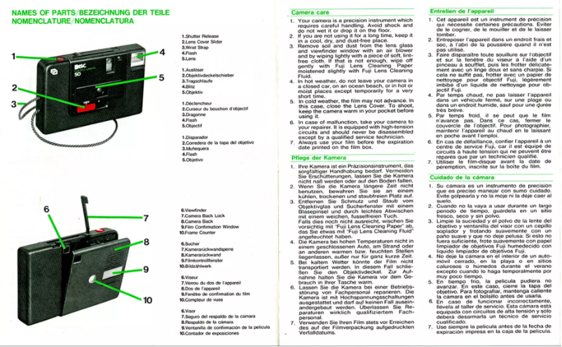 First page image of the manual for Disc 50