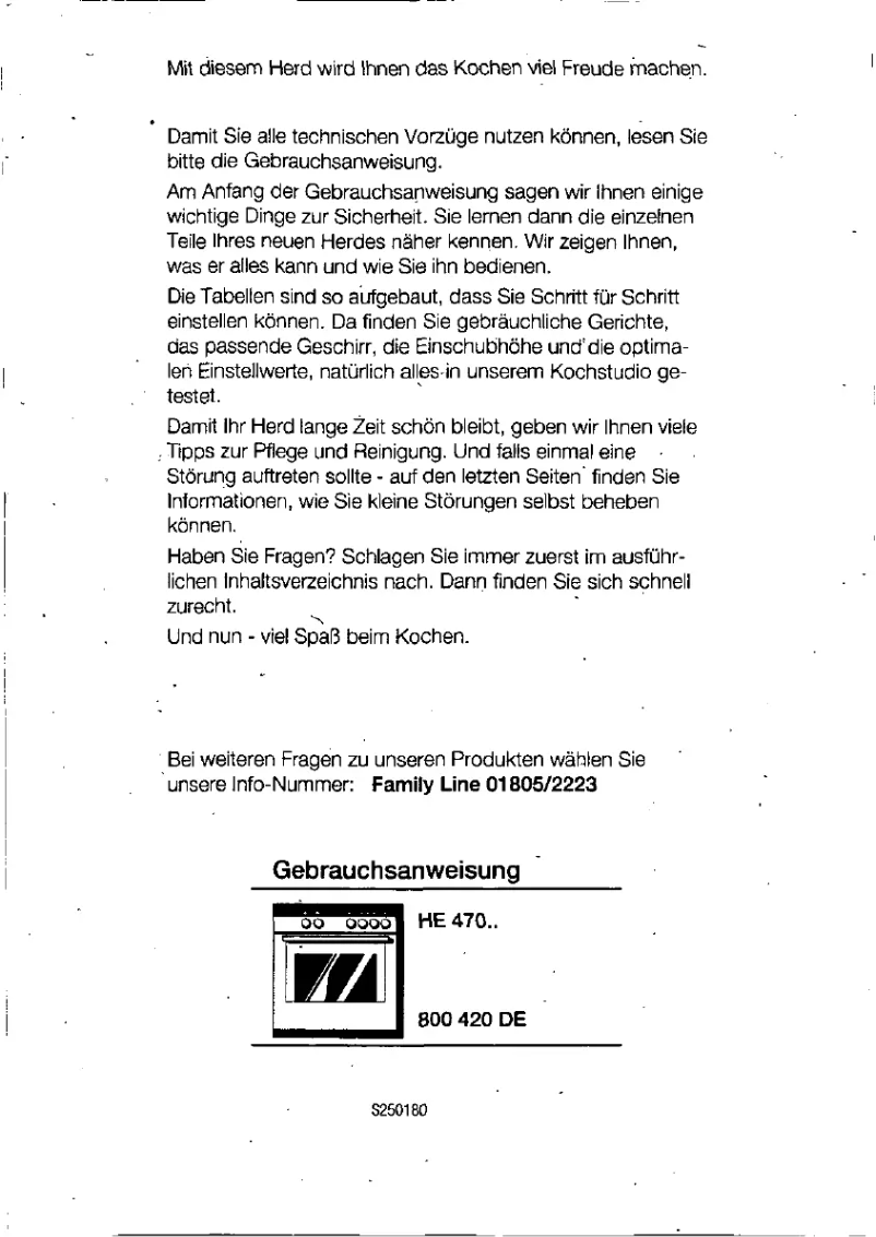 First page image of the manual for HE47064