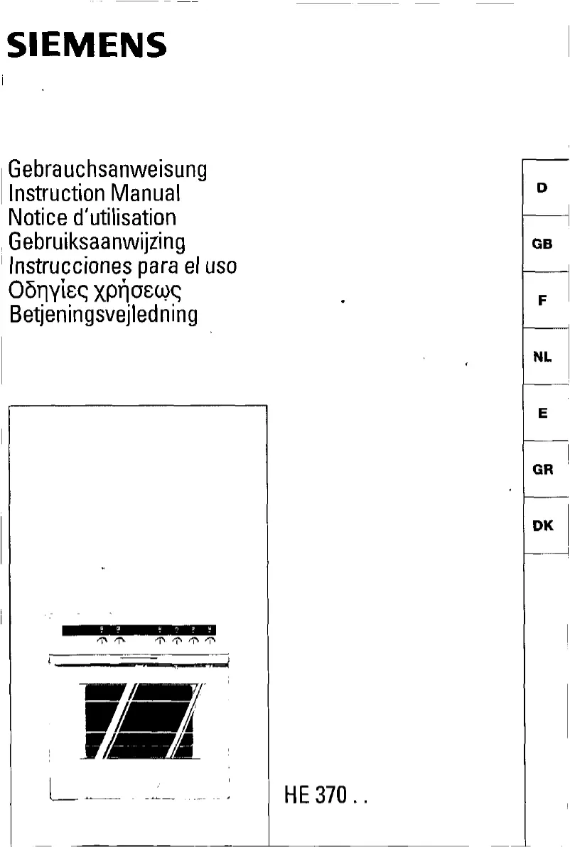 First page image of the manual for HE37020
