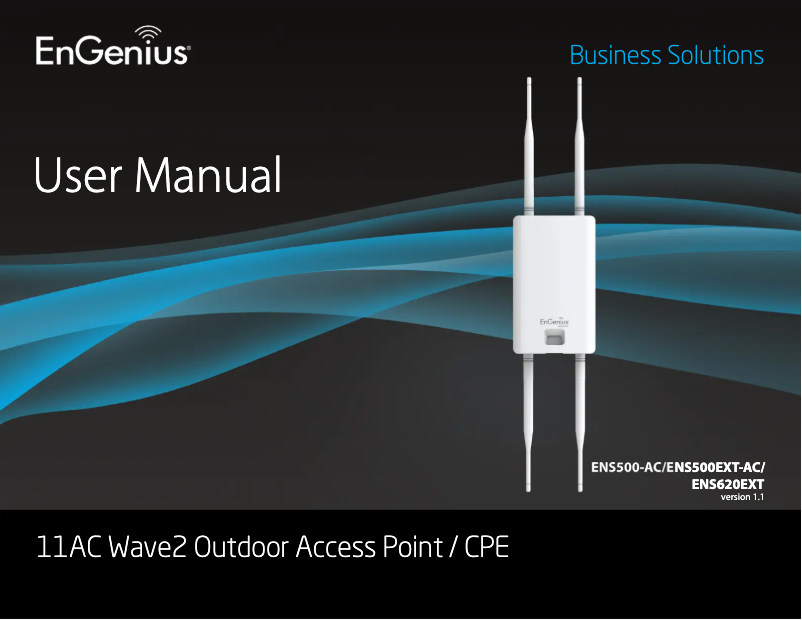 Page 1 of the manual User Manual EnGenius ENS620EXT