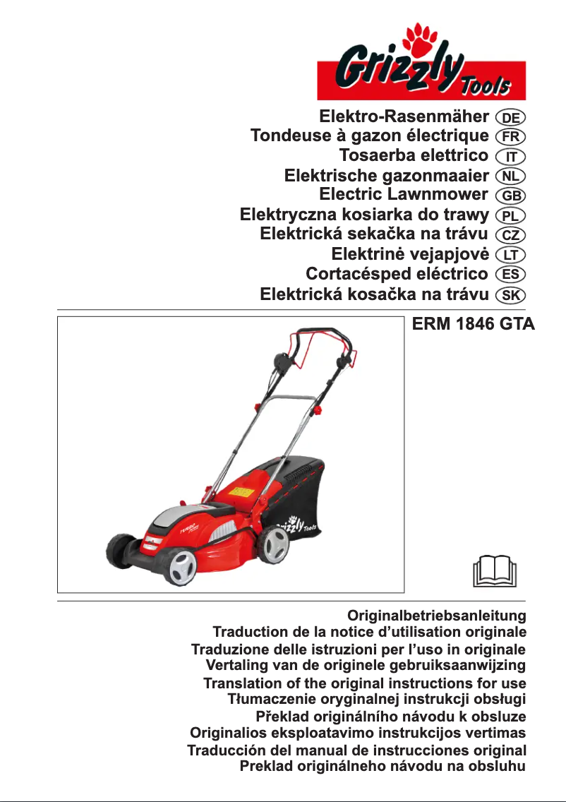 First page image of the manual for ERM 1846 GTA