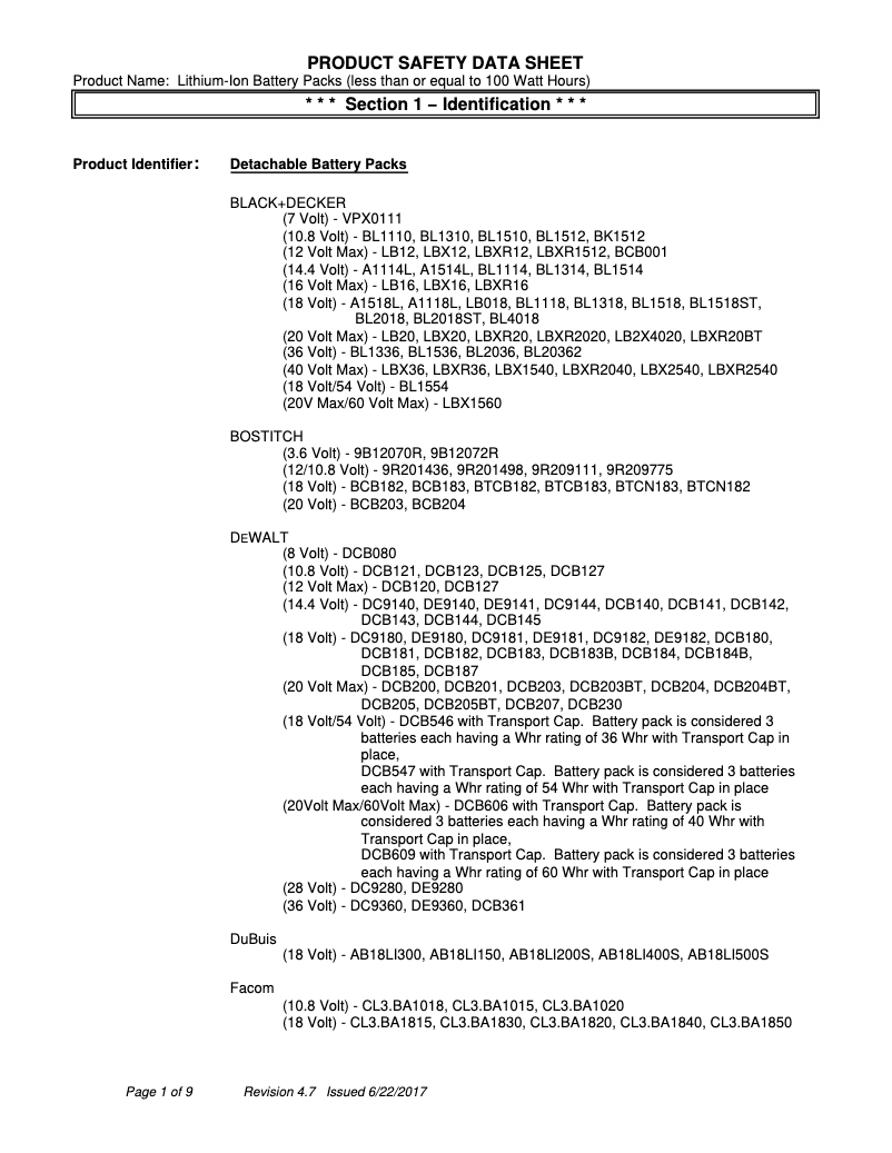 Page 1 of the manual Safety Instructions Klein Tools BAT20-G2