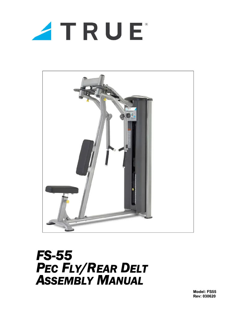 Page 1 of the manual User Manual True FS55