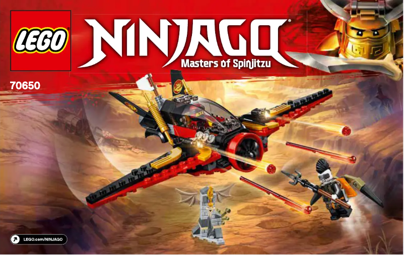 First page image of the manual for Ninjago 70650