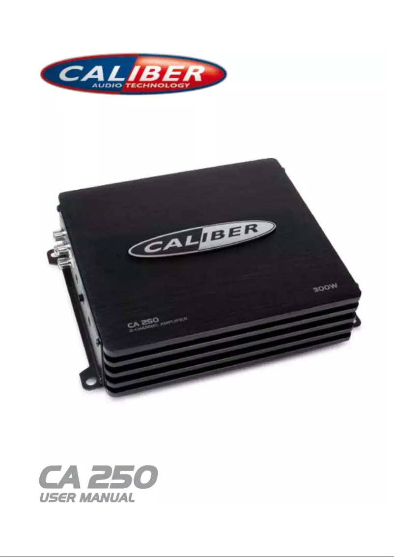 First page image of the manual for CA 250