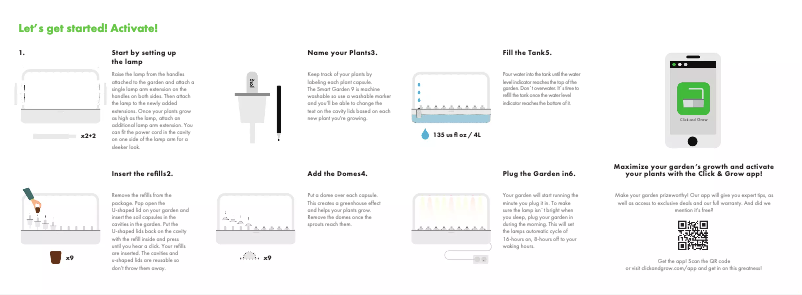 First page image of the manual for Smart Garden 9