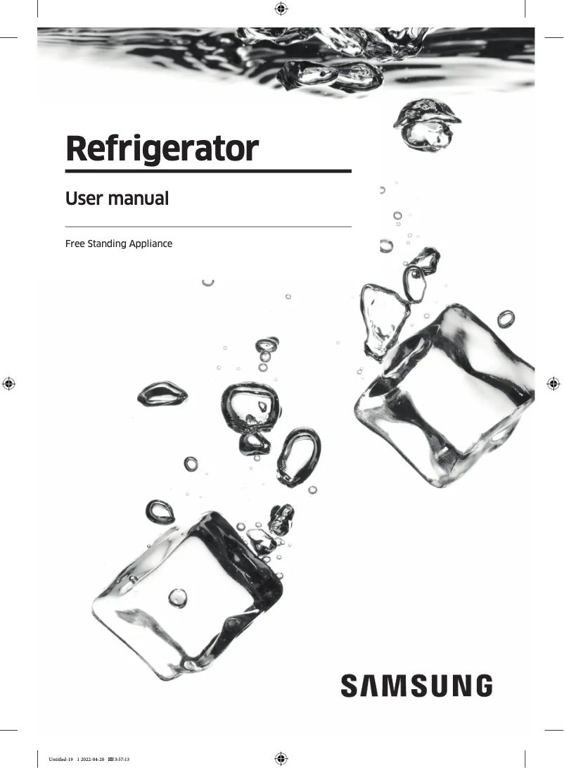 First page image of the manual for RT39K50681J