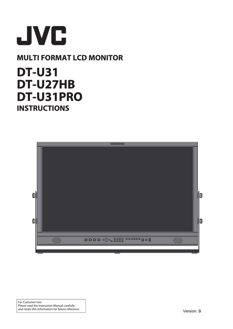 Page 1 of the manual User Manual JVC DT-U27HB