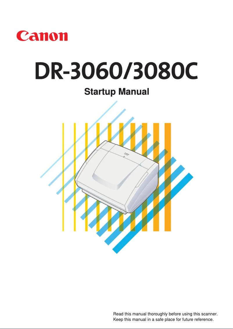 Page 1 of the manual User Manual Canon imageFORMULA DR-3060