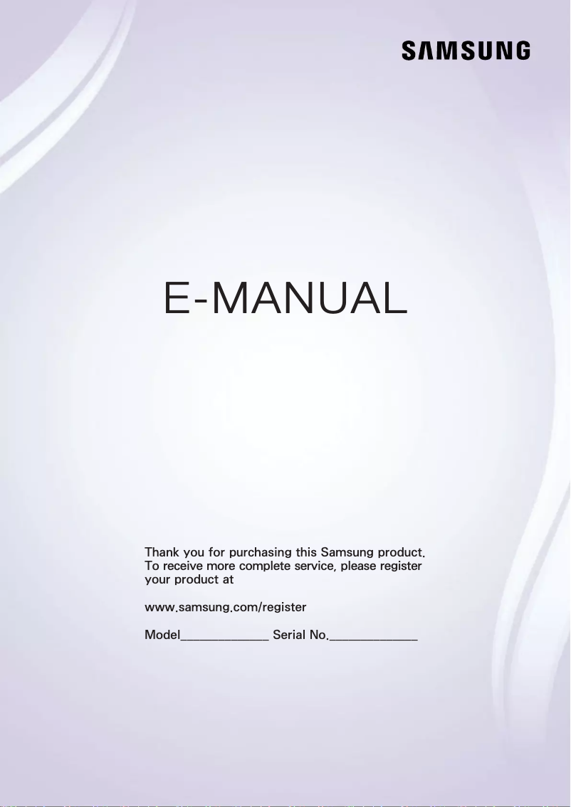 First page image of the manual for UN32J4300DF