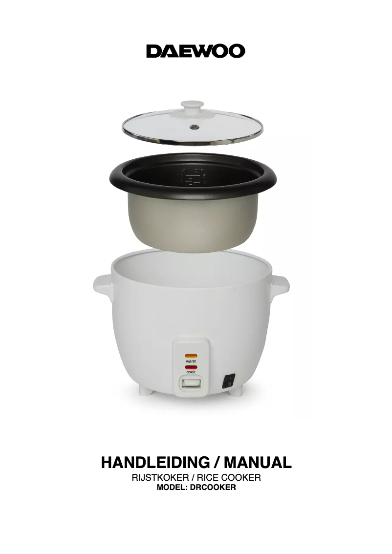 Page 1 of the manual User Manual Daewoo DRCOOKER
