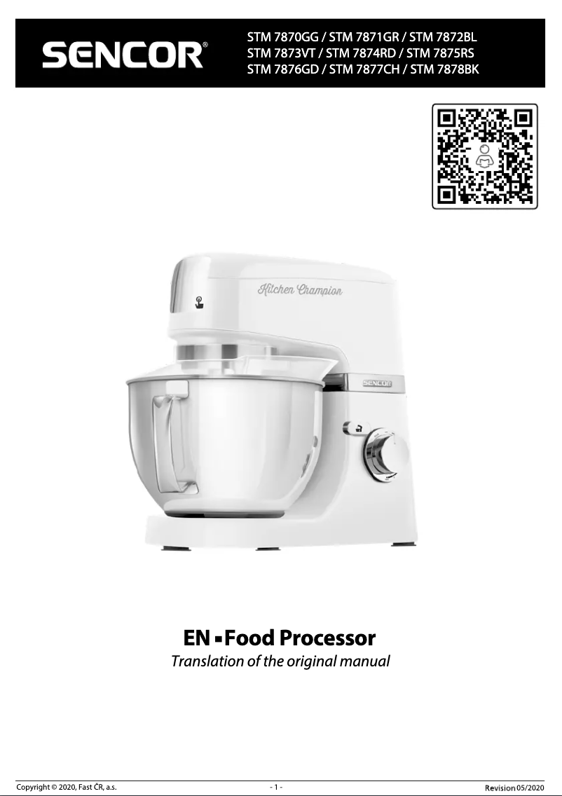 First page image of the manual for STM 7874RD