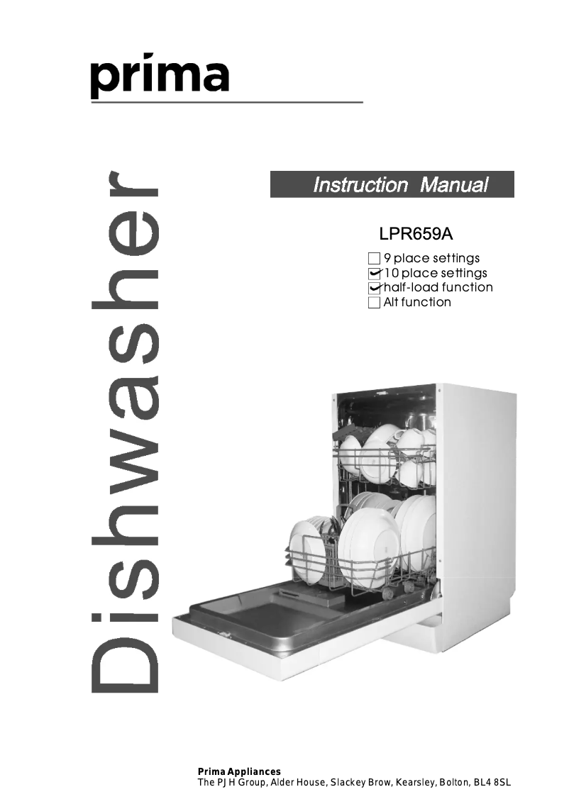Page 1 of the manual User Manual Prima LPR659A