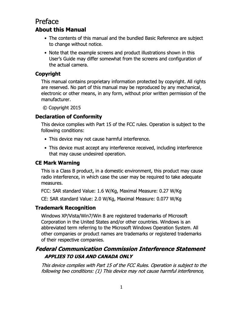 First page image of the manual for Luxmedia Z212