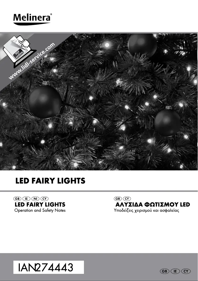 Page 1 of the manual User Manual Melinera Z30251