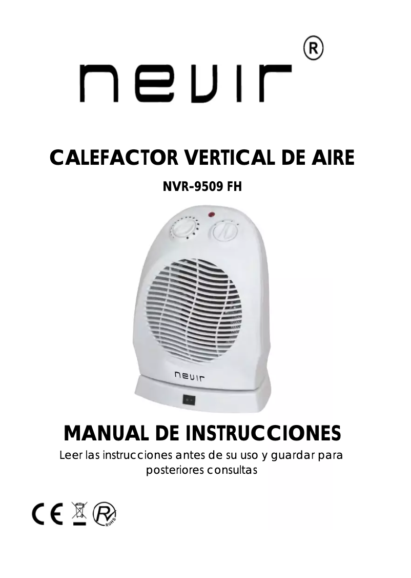 Page 1 of the manual User Manual Nevir NVR-9509 FH