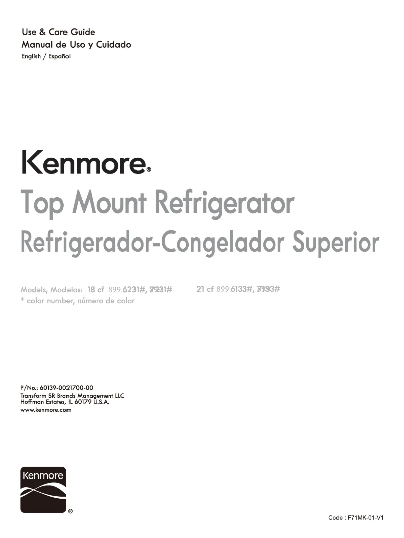 Page 1 of the manual User Manual Kenmore 71332