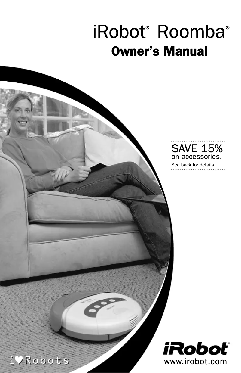 Page 1 of the manual User Manual iRobot Roomba 55101