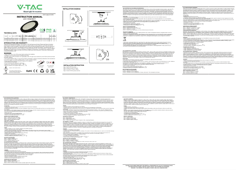 First page image of the manual for VT-92150