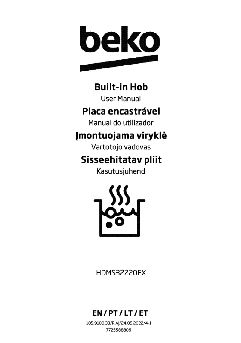 Page 1 of the manual User Manual Beko HDMS32220FX