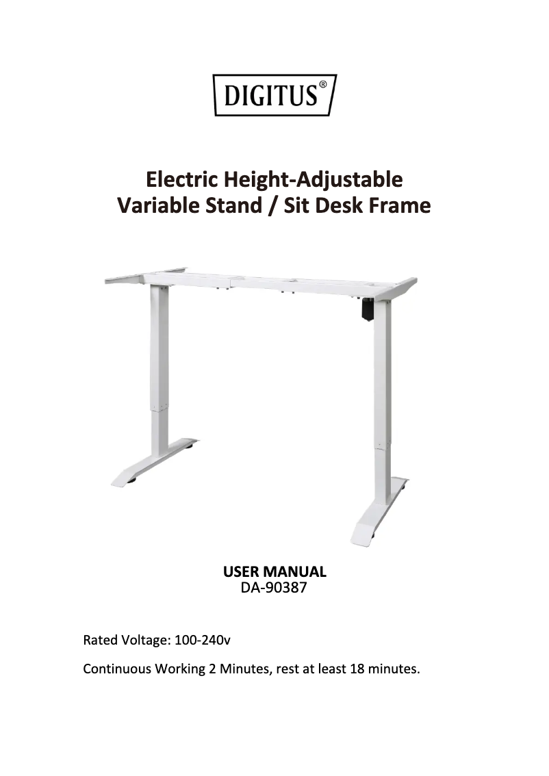 Page 1 of the manual User Manual Digitus DA-90387