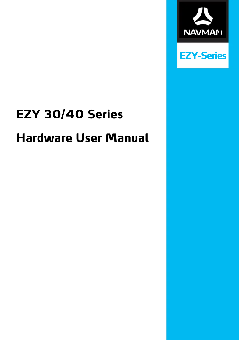First page image of the manual for EZY30