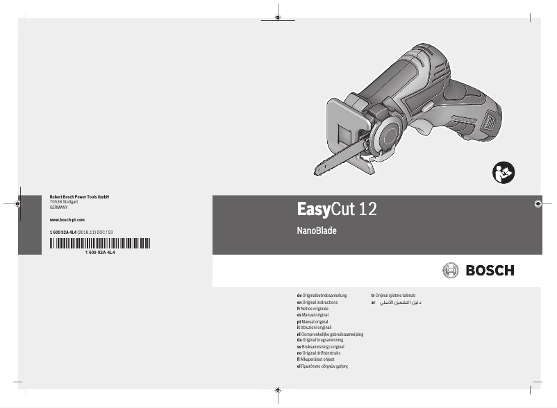 Page 1 of the manual User Manual Bosch EasyCut 12