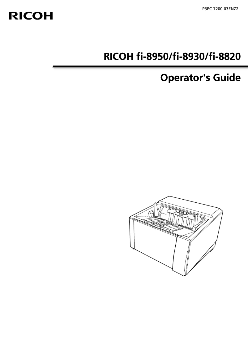 Page 1 of the manual User Manual Ricoh fi-8930
