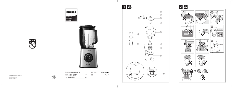 Page 1 of the manual User Manual Philips Avance Collection HR3757