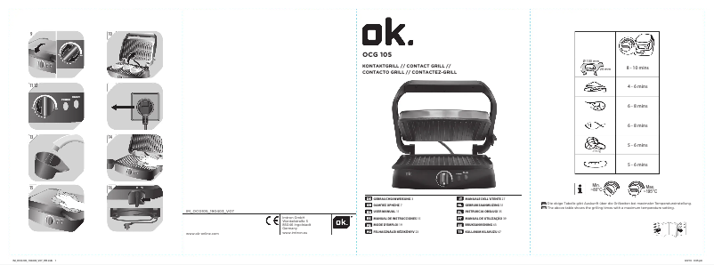 Page 1 of the manual User Manual OK OCG 105