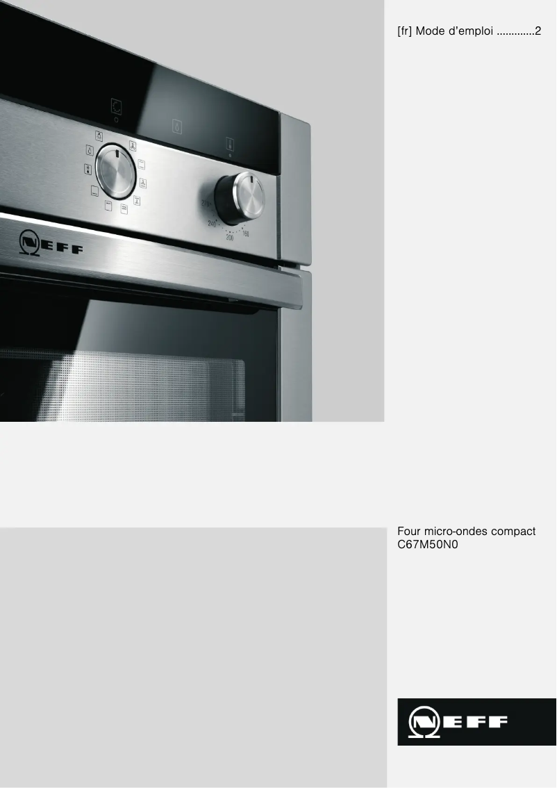 Page 1 of the manual User Manual Neff C67M50N0