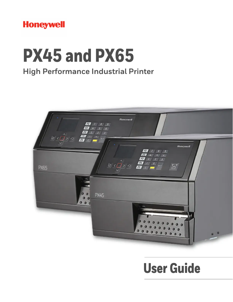 Page 1 of the manual User Manual Honeywell PX45